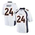 D.Broncos #24 Champ Bailey Player White Game Football Jerseys