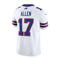 B.Bills #17 Josh Allen White Vapor F.U.S.E. Limited Player Jersey 绡揅 Home American Football Jerseys