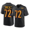 W.Commanders #72 Charles Leno Jr. Player Black Home Game Football Jerseys